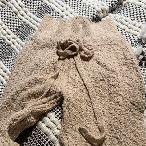 Cream free people cable knit lounge leggings XS
